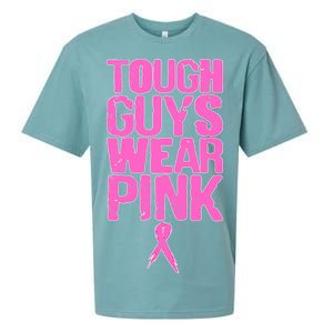 Tough Guys Wear Pink Breast Cancer Awareness Sueded Cloud Jersey T-Shirt