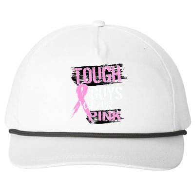 Tough Guys Wear Pink Cancer Snapback Five-Panel Rope Hat