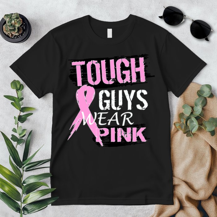 Tough Guys Wear Pink Cancer Premium T-Shirt