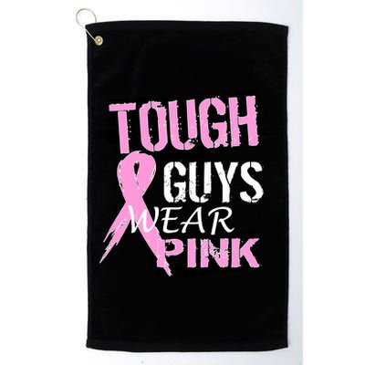 Tough Guys Wear Pink Cancer Platinum Collection Golf Towel