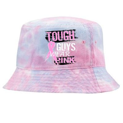 Tough Guys Wear Pink Cancer Tie-Dyed Bucket Hat