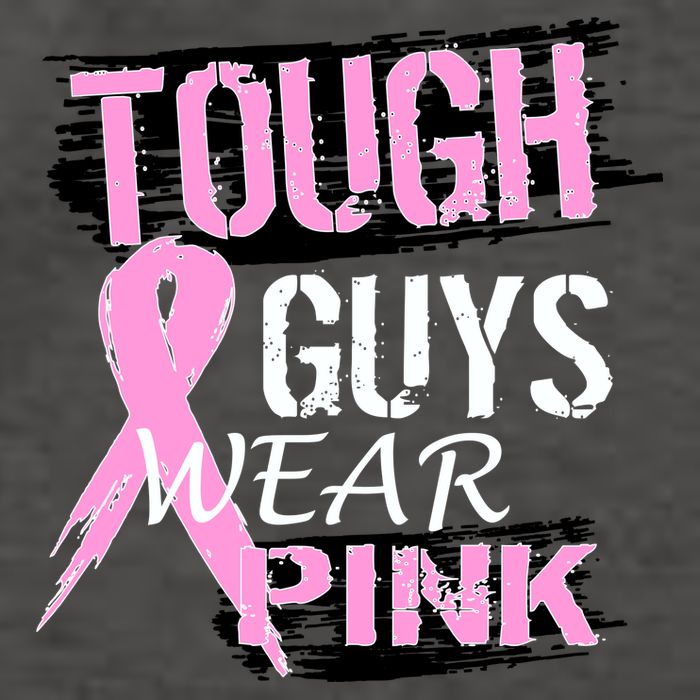 Tough Guys Wear Pink Cancer Vector Backpack