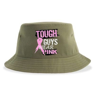 Tough Guys Wear Pink Cancer Sustainable Bucket Hat