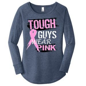 Tough Guys Wear Pink Cancer Women's Perfect Tri Tunic Long Sleeve Shirt