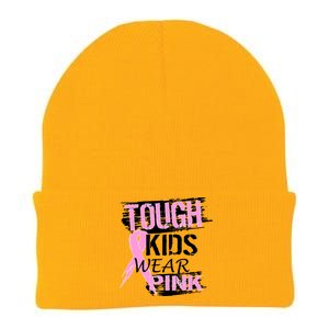 Tough Kids Wear Pink Cancer Knit Cap Winter Beanie