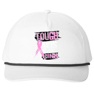 Tough Kids Wear Pink Cancer Snapback Five-Panel Rope Hat