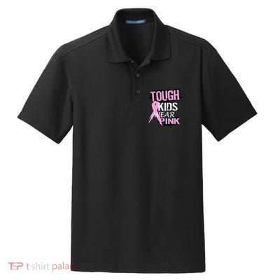 Tough Kids Wear Pink Cancer Dry Zone Grid Polo