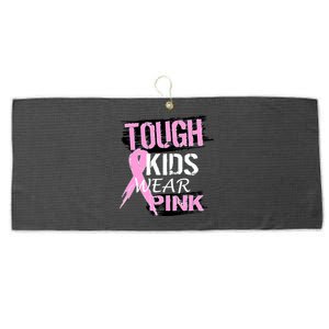 Tough Kids Wear Pink Cancer Large Microfiber Waffle Golf Towel