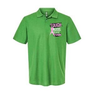 Tough Kids Wear Pink Cancer Softstyle Adult Sport Polo