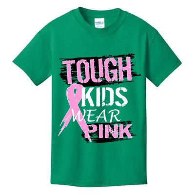 Tough Kids Wear Pink Cancer Kids T-Shirt