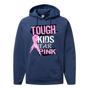 Tough Kids Wear Pink Cancer Performance Fleece Hoodie