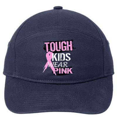 Tough Kids Wear Pink Cancer 7-Panel Snapback Hat