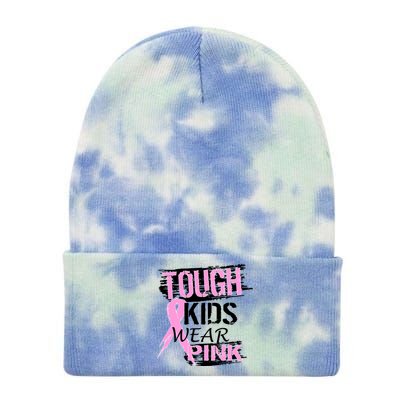 Tough Kids Wear Pink Cancer Tie Dye 12in Knit Beanie