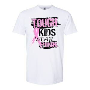 Tough Kids Wear Pink Cancer Softstyle CVC T-Shirt