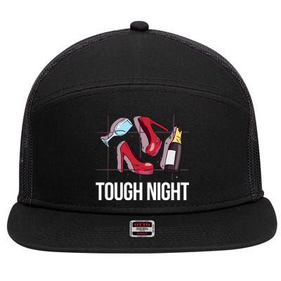 Tough Night Party 7 Panel Mesh Trucker Snapback Hat