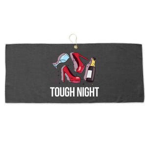 Tough Night Party Large Microfiber Waffle Golf Towel