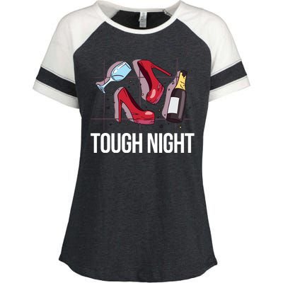 Tough Night Party Enza Ladies Jersey Colorblock Tee