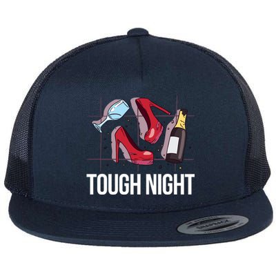 Tough Night Party Flat Bill Trucker Hat