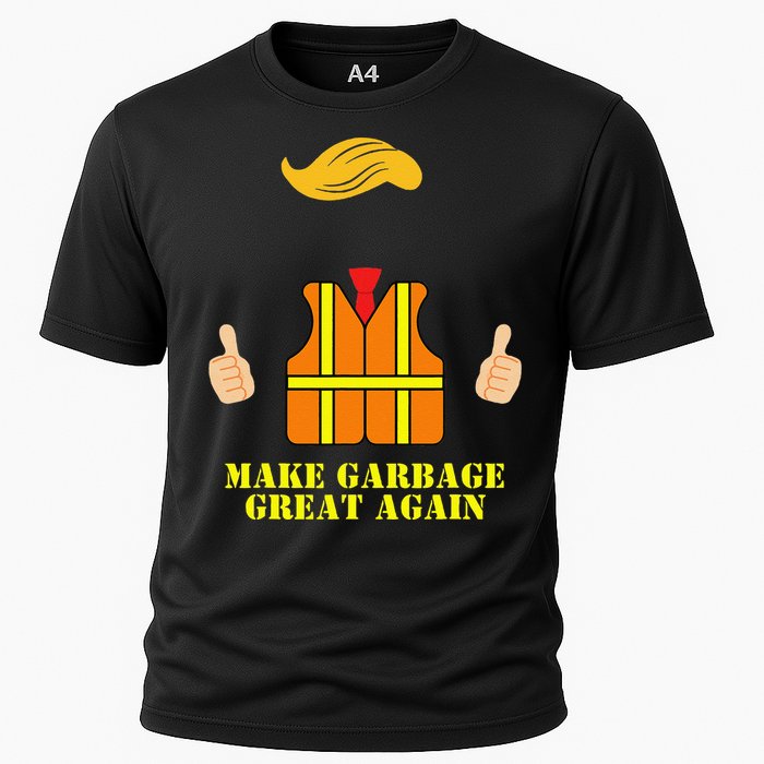 Trump Orange Vest Make Garbage Great Again Funny Trash Truck Gift Cooling Performance Crew T-Shirt