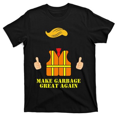 Trump Orange Vest Make Garbage Great Again Funny Trash Truck Gift T-Shirt