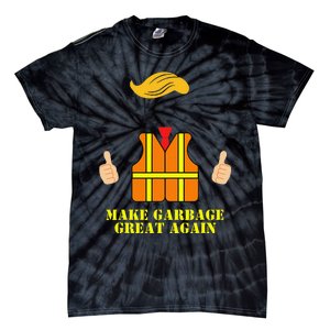 Trump Orange Vest Make Garbage Great Again Funny Trash Truck Gift Tie-Dye T-Shirt