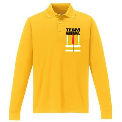 Trump Orange Vest Make Garbage Great Again Performance Long Sleeve Polo