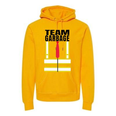 Trump Orange Vest Make Garbage Great Again Premium Hoodie