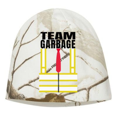 Trump Orange Vest Make Garbage Great Again Kati - Camo Knit Beanie