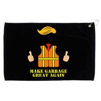 Trump Orange Vest Make Garbage Great Again Funny Trash Truck Grommeted Golf Towel