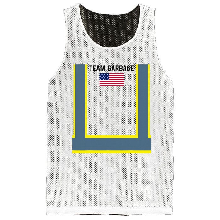 Trump Orange Vest Make Garbage Great Again Funny Trash Truck Mesh Reversible Basketball Jersey Tank