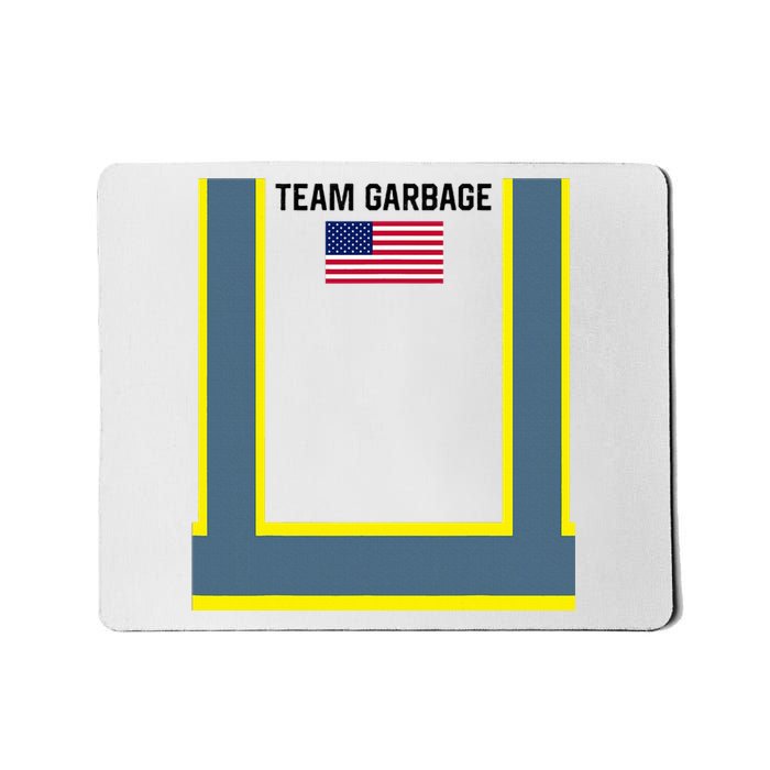 Trump Orange Vest Make Garbage Great Again Funny Trash Truck Mousepad