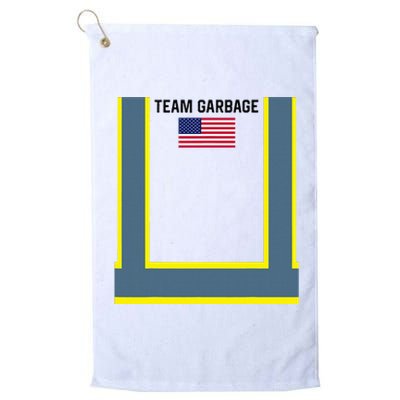 Trump Orange Vest Make Garbage Great Again Funny Trash Truck Platinum Collection Golf Towel