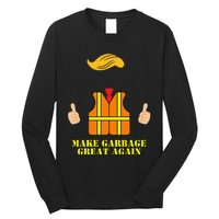 Trump Orange Vest Make Garbage Great Again Funny Trash Truck Long Sleeve Shirt