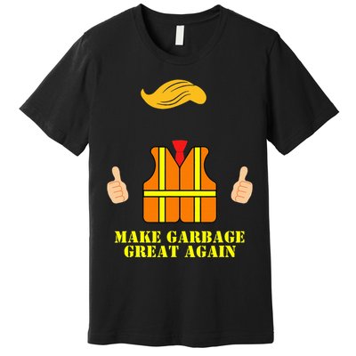 Trump Orange Vest Make Garbage Great Again Premium T-Shirt