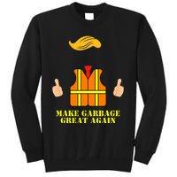 Trump Orange Vest Make Garbage Great Again Tall Sweatshirt