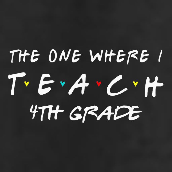 The One Where I Teach 4th grade Teacher funny school 25L Jumbo Tote