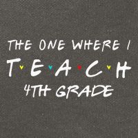 The One Where I Teach 4th grade Teacher funny school Cotton Canvas Backpack