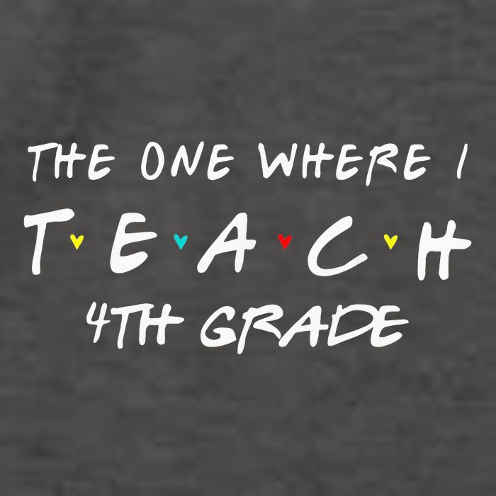The One Where I Teach 4th grade Teacher funny school Vector Backpack