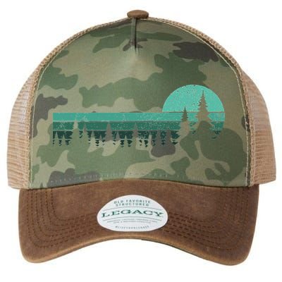 Trees Outdoors Wildlife Nature Vintage Forest Nature Retro Legacy Tie Dye Trucker Hat