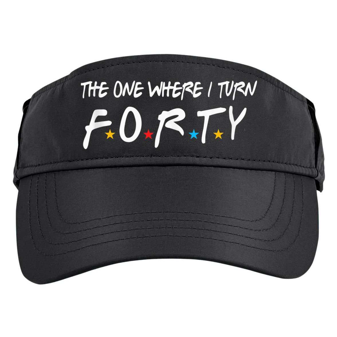 The One Where I Turn Forty 40 Years Old 40th Birthday Gift Adult Drive Performance Visor