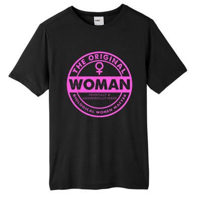 The Original Woman Made Biological Matter Wo Quote Tall Fusion ChromaSoft Performance T-Shirt