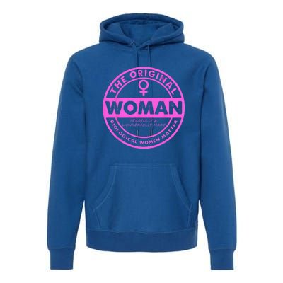 The Original Woman Made Biological Matter Wo Quote Premium Hoodie