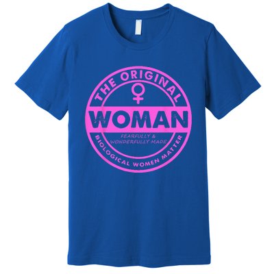 The Original Woman Made Biological Matter Wo Quote Premium T-Shirt