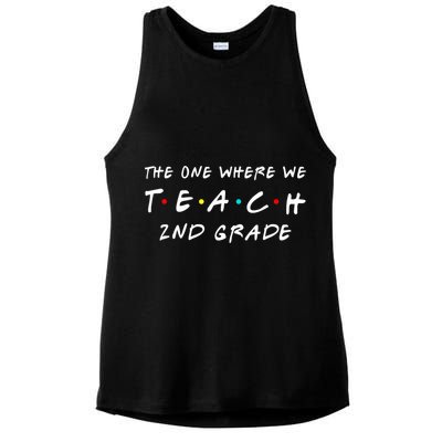 The One Where We Teach 2nd Grade Teacher Ladies PosiCharge Tri-Blend Wicking Tank