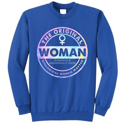 The Original Woman Made Biological Matter Wo Quote Sweatshirt