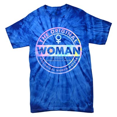 The Original Woman Made Biological Matter Wo Quote Tie-Dye T-Shirt