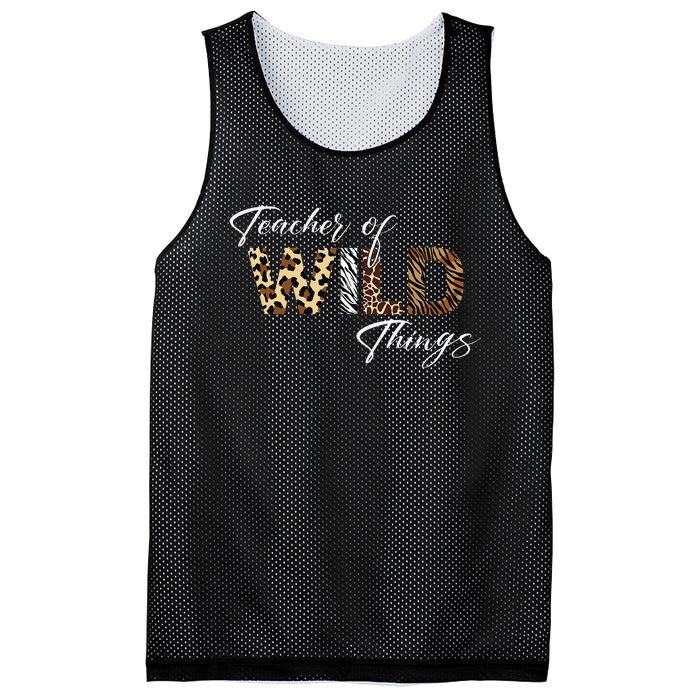 Teacher Of Wild Things Back to School Mesh Reversible Basketball Jersey Tank