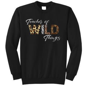 Teacher Of Wild Things Back to School Tall Sweatshirt