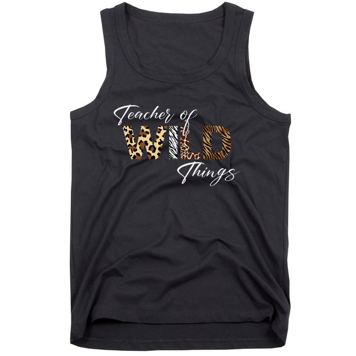 Teacher Of Wild Things Back to School Tank Top