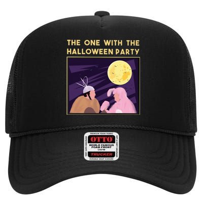 The One With The Halloween Party Bunny Friends Costume High Crown Mesh Back Trucker Hat